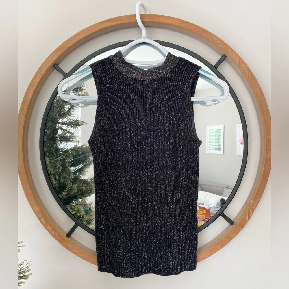 Anthropologie Cupcakes & Cashmere Knit Glitter Sparkle Sweater Top - Picture 2 of 5